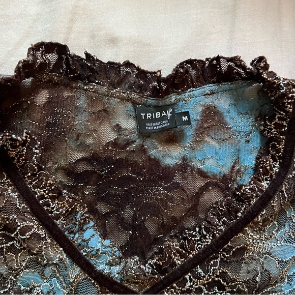 90s lacey long sleeve - Picture 2 of 2